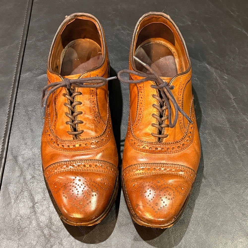 Allen Edmonds Strand Cap Toe Oxford Dress Shoes. Walnut Brown Leather